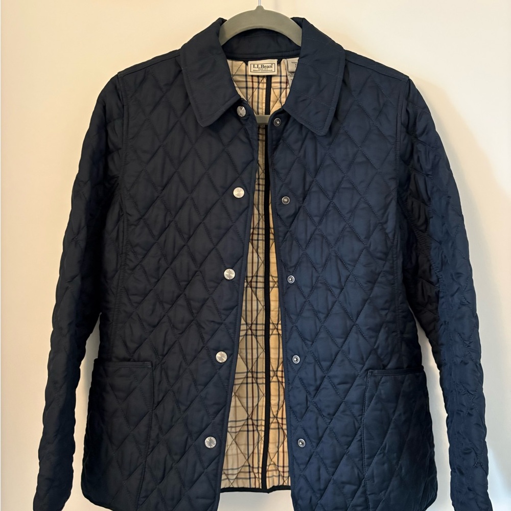 L.L. Bean Navy Quilted Jacket